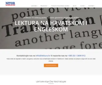 Lektura.hr(Nitor prevoditeljski ured) Screenshot