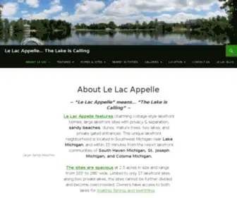 Lelac.com(Lakefront Homes & Sites Near South Haven Michigan) Screenshot