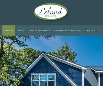 Lelandbuildersinc.com(Custom New Homes) Screenshot