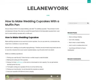 Lelanewyork.com(How to Make Wedding Cupcakes With a Muffin Pan) Screenshot