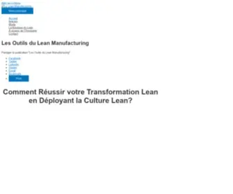 Leleanmanufacturing.com(Le Lean Manufacturing) Screenshot