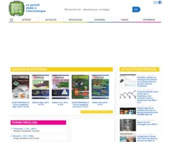 Lelectronique.com(Portail électronique) Screenshot