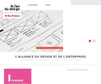 Lelieududesign.com(Le Lieu du Design Paris Ile de France) Screenshot