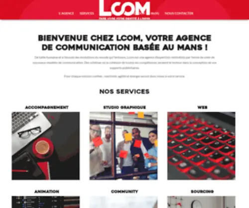 Lelievrecom.com(Agence de communication au Mans) Screenshot