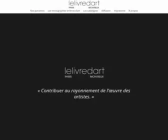 Lelivredart.com(édition) Screenshot