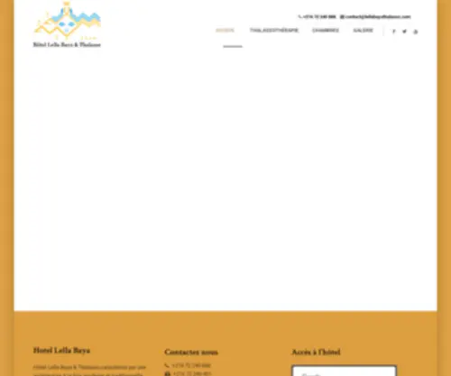 Lellabayathalasso.com(Hotel Lella Baya & Thalasso) Screenshot