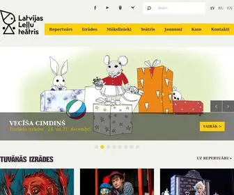 Lelluteatris.lv(Latvijas Le) Screenshot