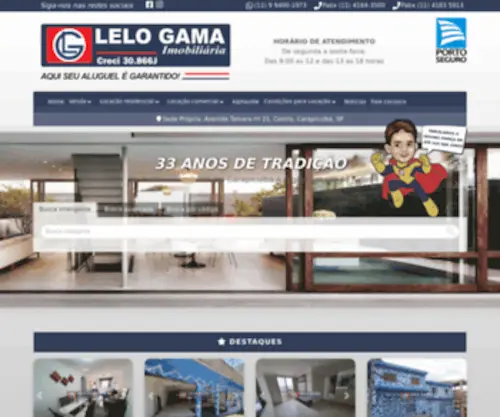 Lelogamaimoveis.com.br(Lelo Gama Imobiliária em Carapicuiba) Screenshot