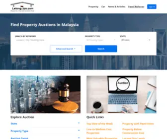 Lelongtips.com(Malaysia's Most Complete Auction & Tender Properties Portal) Screenshot