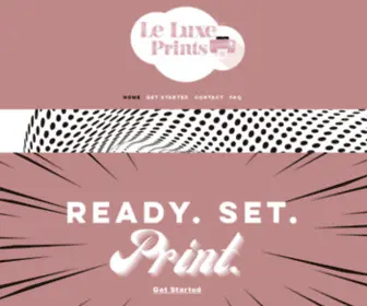 Leluxeprints.com(Le Luxe Prints) Screenshot