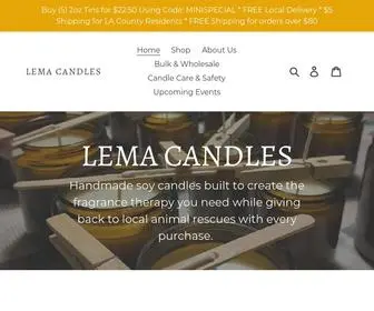 Lemacandles.com(LEMA CANDLES) Screenshot