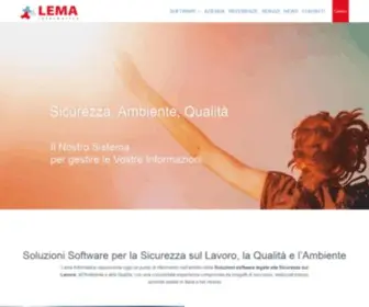 Lemainformatica.it(Lema Informatica: Software Sicurezza Lavoro) Screenshot