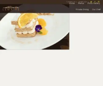 Lemairerestaurant.com(Richmond Restaurants) Screenshot
