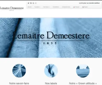 Lemaitre-Demeestere.com(Le lin pour un monde meilleur) Screenshot