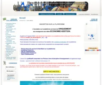 Lemanege.eu(Laboratoire expérimental de mutualisation d'actions novatrices en économie gestion) Screenshot