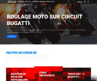 Lemansdriver.fr(Stages et baptêmes de pilotage sur le circuit des 24 Heures du Mans) Screenshot