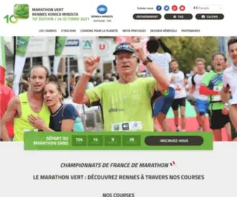 Lemarathonvert.org(Site officiel du Marathon Vert. Retrouvez toutes les informations liées aux courses) Screenshot