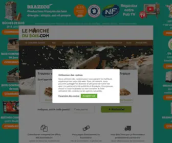 Lemarchedubois.com(Bois de chauffage) Screenshot