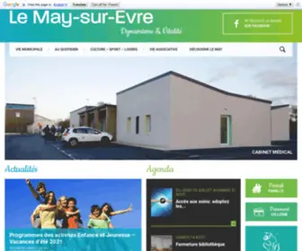 Lemaysurevre.com(Mairie Le May) Screenshot