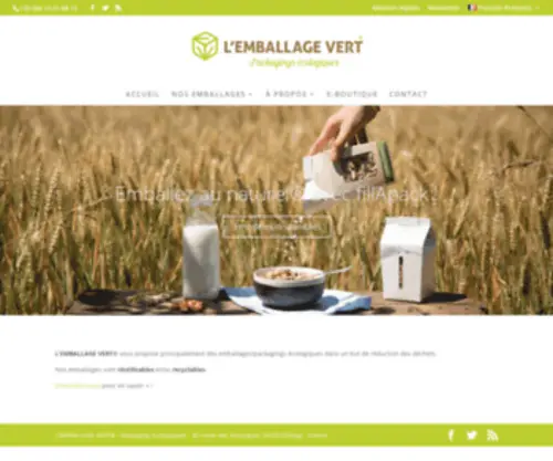 Lemballagevert.com(L'emballage vert) Screenshot