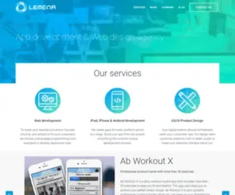 Lemeor.com(App development & Web design company) Screenshot