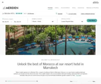 Lemeridiennfis.com(Resort Hotels in Marrakech) Screenshot