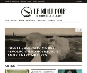 Lemiaunoir.com(Revista cultural Le Miau Noir) Screenshot