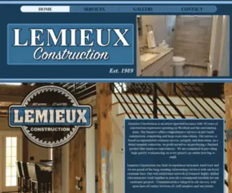 Lemieuxconstruction.com(Lemieux Construction) Screenshot