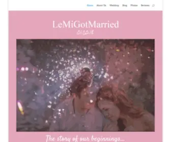 Lemigetmarried.com(The story of our beginnings) Screenshot