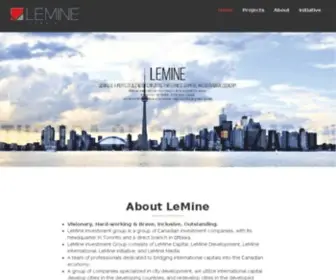 Leminegroup.com(LeMine龙脉国际投资集团) Screenshot