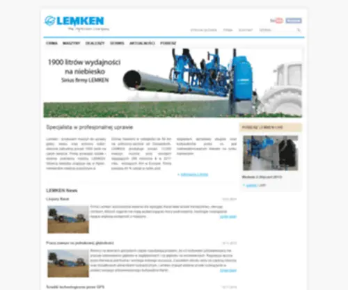 Lemken.com.pl(The AgroVision Company) Screenshot