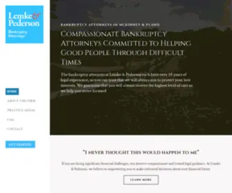 Lemkepederson.com(Bankruptcy Attorney) Screenshot