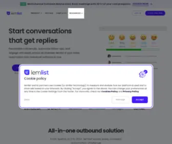 Lemlist.com(AI-powered Sales Engagement Platform for Converting Ideal Buyers) Screenshot