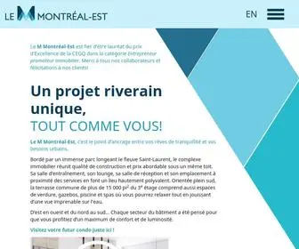 Lemmontrealest.com(Le M Montréal Est) Screenshot