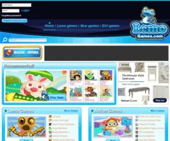 Lemogames.com(Great domain names provide SEO) Screenshot