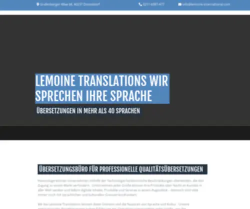 Lemoine-International.com(Wir sprechen ihre Sprache) Screenshot