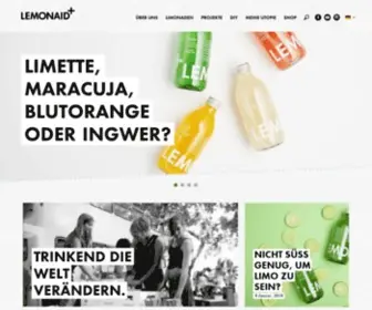Lemon-Aid.de(Limonade mit Zutaten aus fairem Handel) Screenshot