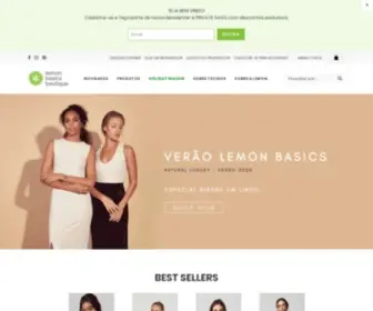 Lemonbasics.com(Somos a primeira Marca de Básicos de Luxo do país. Fazemos o básico do jeito que você merece) Screenshot