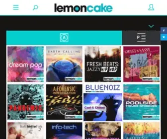 Lemoncake.com(Redefining production music) Screenshot