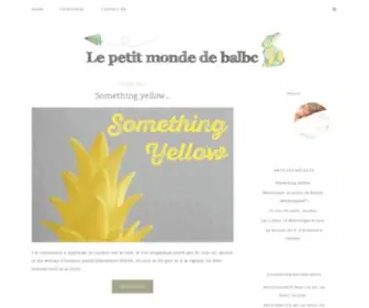 Lemondedebalbc.com(Le petit monde de balbc) Screenshot