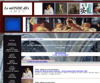 Lemondedesarts.com(Le mONDE dEs ARTS) Screenshot