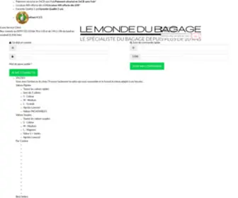 Lemondedubagage.com(Le Monde Du Bagage) Screenshot