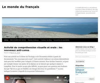 Lemondedufrancais.com(Le monde du français) Screenshot