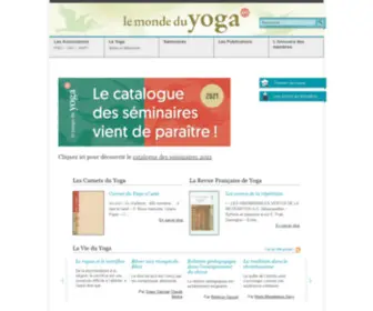 Lemondeduyoga.org(Un site de la FNEY & de l'UNY) Screenshot