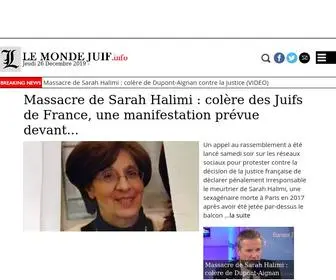 Lemondejuif.info(Le Monde Juif) Screenshot
