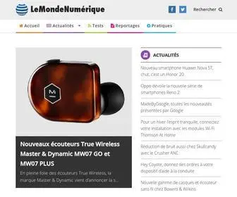 Lemondenumerique.com(Le Monde Numérique) Screenshot