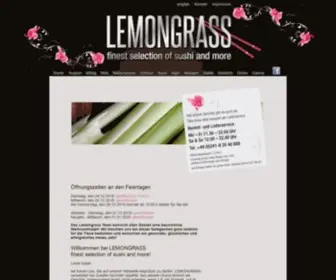 Lemongrass-Food.de(Finest selection of sushi and more) Screenshot