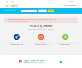 Lemonise.com Screenshot