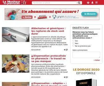 Lemoniteurdespharmacies.fr(Le site au service des pharmaciens) Screenshot