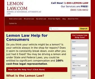 Lemonlaw.com(Lemon Law Assistance for PA) Screenshot